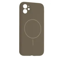Чохол Silicone Case Full Camera Fine Ring MagSafe for iPhone 11 Titanium Grey mag-2000001651919151914