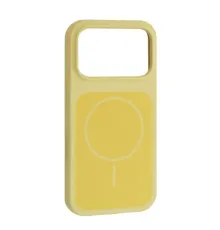 Чохол New Silicone Case MagSafe для iPhone 17 Pro Milk Yellow mag-2000001658000147391