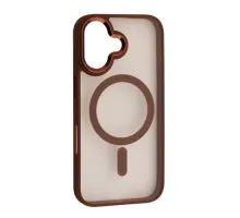 Чохол CRISTAL GUARD MagSafe for iPhone 16 Brown mag-2000001670385152700