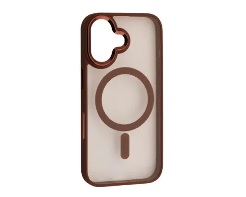 Чохол CRISTAL GUARD MagSafe for iPhone 16 Brown mag-2000001670385152700