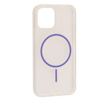 Чохол CLEAR MAGNETIC (Color Slim MagSafe) BOX for iPhone 12 Pro Max Flaming purple mag-2000001602287137041