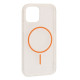 Чохол CLEAR MAGNETIC (Color Slim MagSafe) BOX for iPhone 13 Pro Orange mag-2000001602447137057