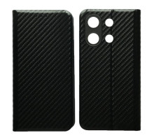 Чехол-книжка Carbon for Xiaomi Redmi Note 13 4G Black mag-2000001607329140194