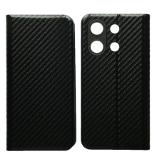 Чехол-книжка Carbon for Xiaomi Redmi Note 13 4G Black mag-2000001607329140194