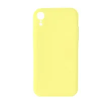 Silicone Case Full Camera Square side Copy for iPhone XR Mellow yellow mag-2000001625330142619