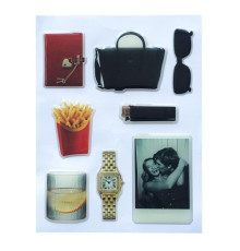 Набір наклейок 3D STICKERS Fashin style 10 mag-2000001626139142132