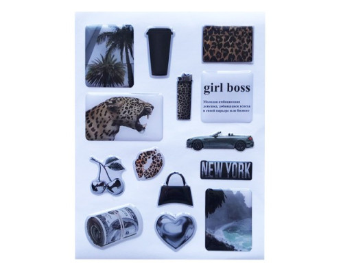 Набір наклейок 3D STICKERS Fashin style 13 mag-2000001626238142142