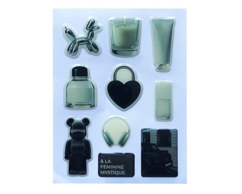 Набір наклейок 3D STICKERS Fashin style 23 mag-2000001626337142152