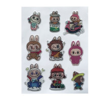 Набір наклейок 3D STICKERS Labubu 14 mag-2000001627044142451