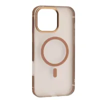 Чохол DULERO Metal Clear MagSafe Case for iPhone 16 Pro Gold mag-2000001635926143620