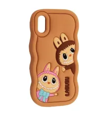 Чохол LABUBU Case for iPhone X/XS Brown mag-2000001636466143783