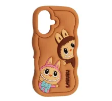 Чохол LABUBU Case for iPhone 16 Brown mag-2000001637067143843
