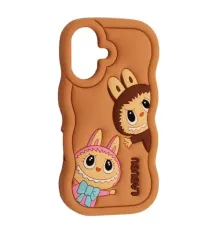 Чохол LABUBU Case for iPhone 16 Brown mag-2000001637067143843
