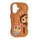 Чохол LABUBU Case for iPhone 16 Brown mag-2000001637067143843