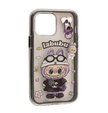 Чохол LABUBU (з брелком) for iPhone 15 Pro Max Black mag-2000001638217143933