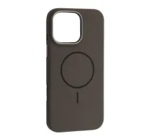 Чохол Liquid Silicone Case Metal Camera MagSafe для iPhone 16 Pro Max Gray mag-2000001638637144135