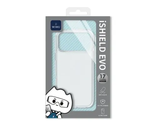 Чохол WiWU iShield Evo TPP-109 for iPhone 17 Pro Transparent mag-6977703657685153630