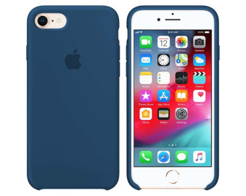 Чохол Silicone case for iPhone 7/8 (20) blue cobalt mag-200000089004311996