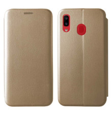 Чохол-книжка Level for Samsung A20/30 (A205/305) Gold mag-200000099858941825