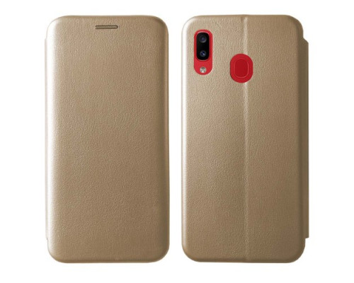 Чохол-книжка Level for Samsung A20/30 (A205/305) Gold mag-200000099858941825