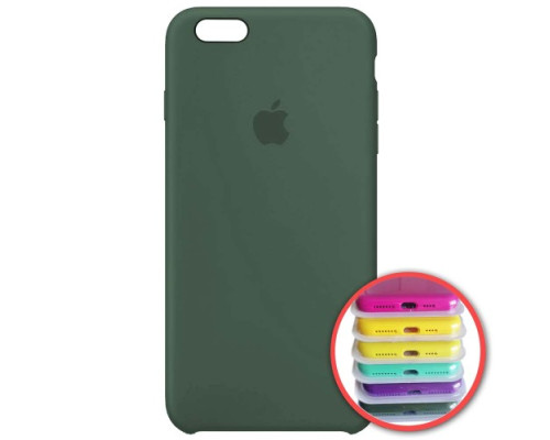 Чохол Silicone Case Full for iPhone 6S (58) pine green mag-20000010853013202