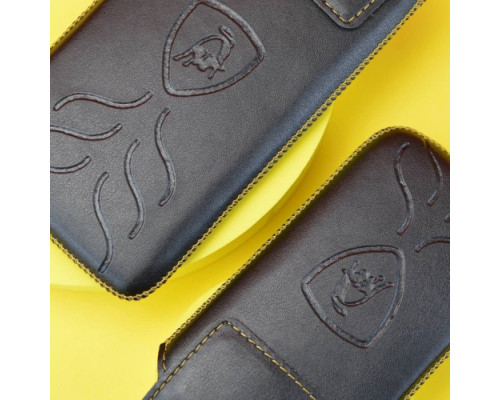 Чохол витяжка шкіряний Lamborghini 6,5 (кожа) (180*89*9мм) Чорний mag-200000100889858176