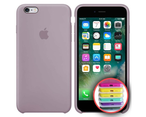 Чохол Silicone Case Full Copy for iPhone 6S ( 7) lavander mag-20000010301963567