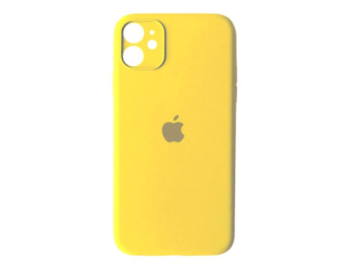 Чохол Silicone Case Full Camera Copy for iPhone 12 ( 4) yellow mag-2000001266236138492