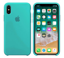 Чохол Silicone Case Full Copy for iPhone X/XS (21) аzure mag-20000012339244101