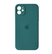 Silicone Case Full Camera Square side for iPhone 11 Pine green mag-2000001349892100805