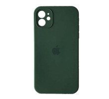 Silicone Case Full Camera Square side Copy for iPhone 11 Dark green mag-2000001349939142626