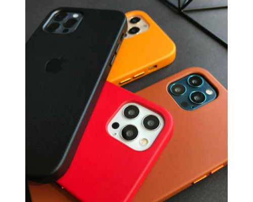 Чохол Leather Case with MagSafe for iPhone 13 Pro Max Dark Cherry mag-200000135250243850