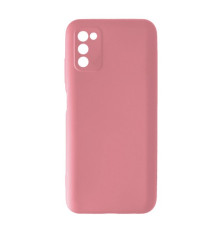 Чохол Silicone Case Camera (no logo) для Samsung A03S (A037) peach mag-2000001365144100985