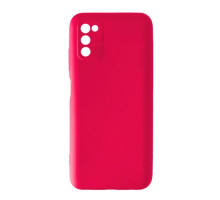 Чохол Silicone Case Camera (no logo) для Samsung A03S (A037) pink mag-200000137343940835