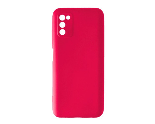 Чохол Silicone Case Camera (no logo) для Samsung A03S (A037) pink mag-200000137343940835