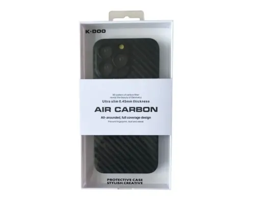 Чохол K-Doo Air Carbon for iPhone 13 Pro Black mag-2000001377444152288