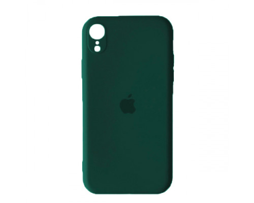 Silicone Case Full Camera Square side for iPhone XR Forest green mag-2000001396780142646