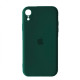 Silicone Case Full Camera Square side for iPhone XR Forest green mag-2000001396780142646