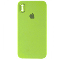 Silicone Case Full Camera Square side Copy for iPhone XS Party green mag-200000145635432970