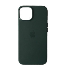 Чохол Original Leather Case with MagSafe for iPhone 14 Plus Forest Green mag-200000141134613045
