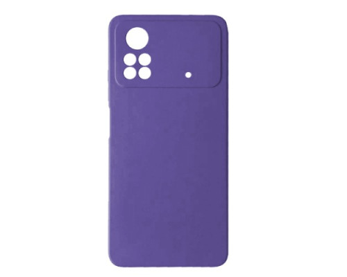 Чохол Silicone Case Camera (no logo) для Xiaomi Poco X4 Pro 5G lilac mag-2000001437643103304