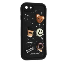 Чохол HAPPY Donut Case for iPhone 7/8 Black mag-2000001561799143764