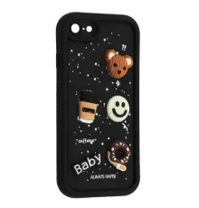 Чохол HAPPY Donut Case for iPhone 7/8 Black mag-2000001561799143764