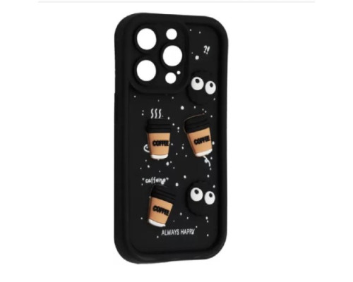 Чохол HAPPY Cookie Case for iPhone 15 Pro Black mag-2000001562772135262
