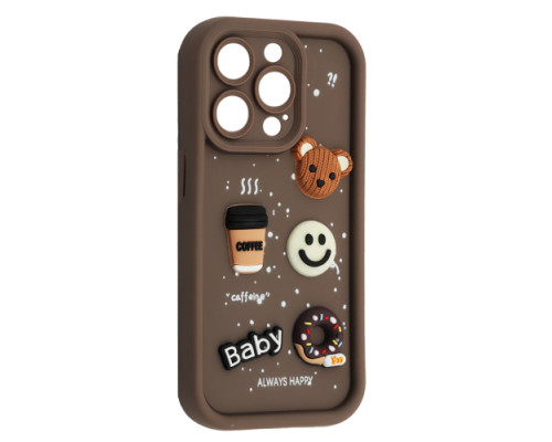 Чохол HAPPY Donut Case for iPhone 16 Pro Max Brown mag-2000001563113106678