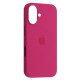 Чохол 1:1 Original Silicone Case with MagSafe for iPhone 16 Fuschia mag-2000001571538106774
