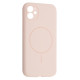 Чохол Silicone Case Full Camera Fine Ring MagSafe for iPhone 11 Pink mag-200000158500961770