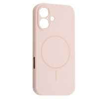 Чохол Silicone Case Full Camera Fine Ring MagSafe for iPhone 16 Pink mag-200000158625961895