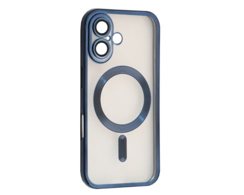 Чохол SHINING Camera MagSafe for iPhone 16 Plus Blue titanium mag-2000001586891132082
