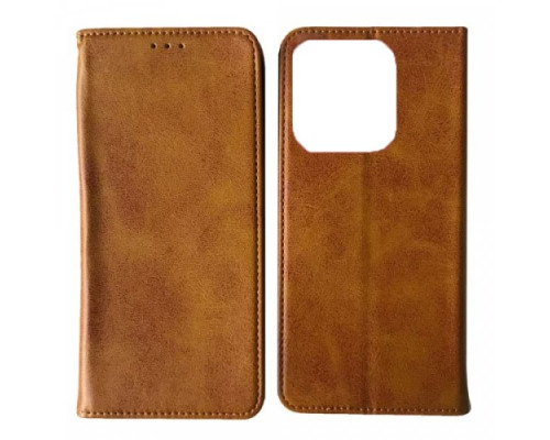 Чохол-книжка Black TPU Magnet for Xiaomi Redmi Note 14 4G Global version Brown mag-2000001593264137926